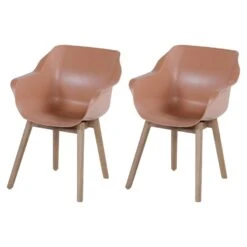 Set Van 2- Hartman Sophie Studio Diningstoel-Italian Terra- Teak Poot