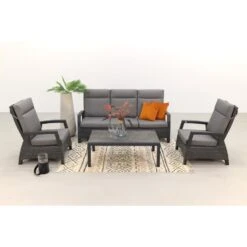 VDG Darwin/Atlanta Stoel-bank Loungeset Verstelbaar - Antraciet -Tuinmeubel Winkel 1000073156 0102