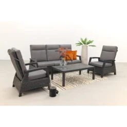 VDG Darwin/Atlanta Stoel-bank Loungeset Verstelbaar - Antraciet -Tuinmeubel Winkel 1000073156 0103