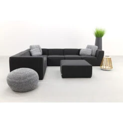 VDG Liberty Sunbrella - Sooty - Loungeset 7-delig Incl. Chaise Longue -Tuinmeubel Winkel 1000073561 0104