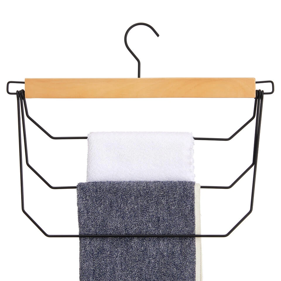 ACAZA Broekhangers - Set Van 3 Kleerhangers Met 3 Houders 5 ACAZA Broekhangers - Set Van 3 Kleerhangers Met 3 Houders - Afbeelding 3