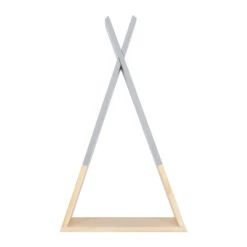 QUVIO Wandplank Driehoek -Hout - Grijs -Tuinmeubel Winkel 1000074809 0102