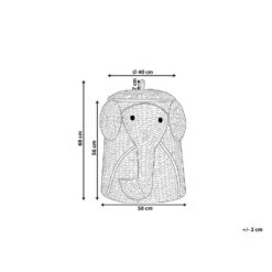 Beliani Mand DOGON - Natuurlijk Waterhyacinth 8 Beliani Mand DOGON - Natuurlijk Waterhyacinth -Tuinmeubel Winkel 1000074997 0102