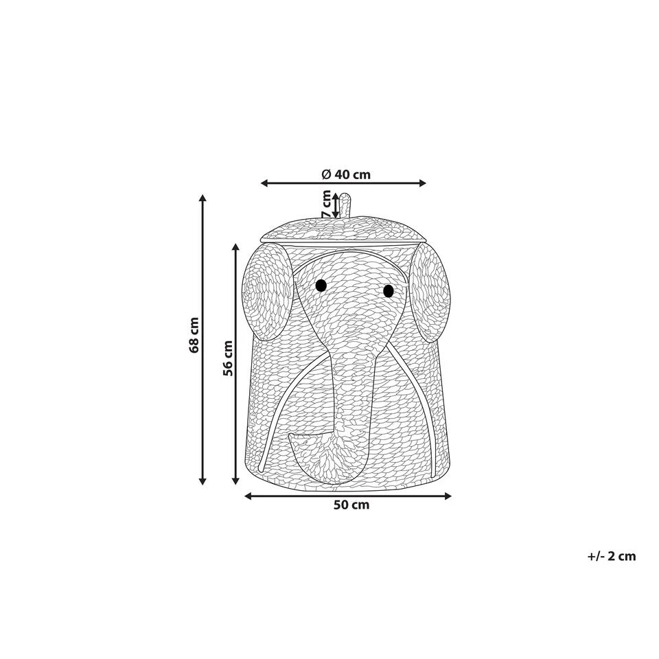 Beliani Mand DOGON - Natuurlijk Waterhyacinth 5 Beliani Mand DOGON - Natuurlijk Waterhyacinth - Afbeelding 3