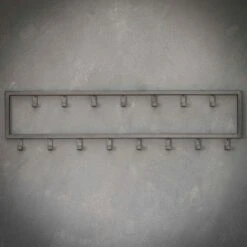 Kapstok Industrieel 15 - Metaal - Grijs -Tuinmeubel Winkel 1000076580 0103