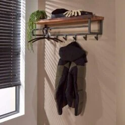 Dimitry Kapstok Met - Hout - Bruin 7 Dimitry Kapstok Met - Hout - Bruin -Tuinmeubel Winkel 1000076594 0101