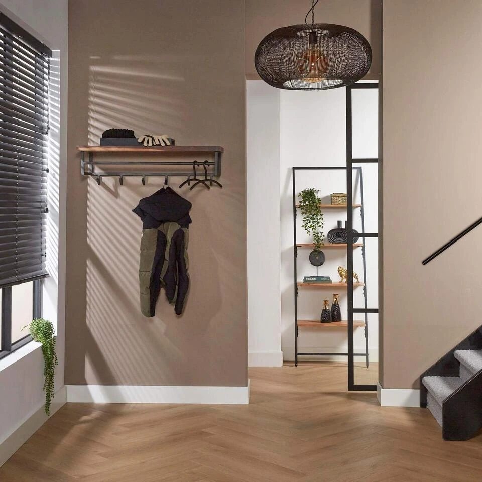 Dimitry Kapstok Met - Hout - Bruin 5 Dimitry Kapstok Met - Hout - Bruin - Afbeelding 3