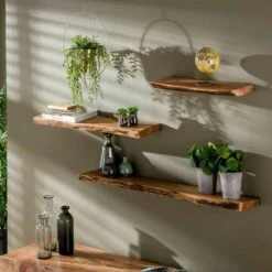 Wandplank Edwin 60cm - Hout - Bruin -Tuinmeubel Winkel 1000076618 0102