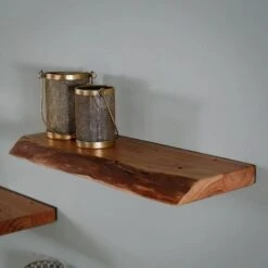 Wandplank Edwin 60cm - Hout - Bruin -Tuinmeubel Winkel 1000076618 0103