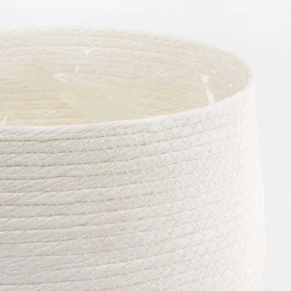 Mica Decorations Jorck Mand Voor Planten - Set Van 3 - Wit 4 Mica Decorations Jorck Mand Voor Planten - Set Van 3 - Wit - Afbeelding 2