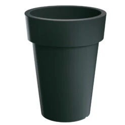 Prosperplast Bloempot - Kunststof - Antraciet - D20 X H26 Cm