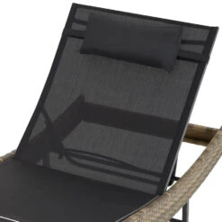 Tectake - Ligbed Delphine- 211 Cm Lang - Natuur -Tuinmeubel Winkel 1000077828 0103