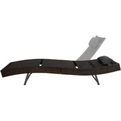 Tectake - Wicker Ligbed Delphine, Mixed Bruin, 211 Cm Lang 8 Tectake - Wicker Ligbed Delphine, Mixed Bruin, 211 Cm Lang -Tuinmeubel Winkel 1000077830 0102