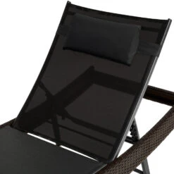 Tectake - Wicker Ligbed Delphine, Mixed Bruin, 211 Cm Lang 9 Tectake - Wicker Ligbed Delphine, Mixed Bruin, 211 Cm Lang -Tuinmeubel Winkel 1000077830 0103