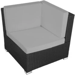 Tectake - Loungeset Venetië - Wicker - Zwart 9 Tectake - Loungeset Venetië - Wicker - Zwart -Tuinmeubel Winkel 1000077900 0103