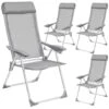 Tectake - Kampeerstoelen - Campingstoel - Tuinstoel - Set Van 4 - Grijs 2 Tectake - Kampeerstoelen - Campingstoel - Tuinstoel - Set Van 4 - Grijs -Tuinmeubel Winkel 1000078034
