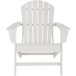 Tectake - Tuinstoel Joan Wit - Tuinstoel In Houtlook -Tuinmeubel Winkel 1000078052 0103