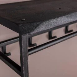 Yucon Kapstok - Hout - Zwart -Tuinmeubel Winkel 1000080540 0103