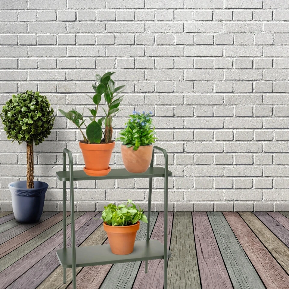 Orange85 Plantenrek 2 Laags Plantentafel Platentafeltje Voor Binnen Buiten Mat 4 Orange85 Plantenrek 2 Laags Plantentafel Platentafeltje Voor Binnen Buiten Mat - Afbeelding 2