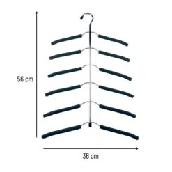 Orange85 Kledinghanger Voor 6 Shirts Zilverkleurig 56x36x1.5 Cm Metaal 7 Orange85 Kledinghanger Voor 6 Shirts Zilverkleurig 56x36x1.5 Cm Metaal -Tuinmeubel Winkel 1000085661 0101