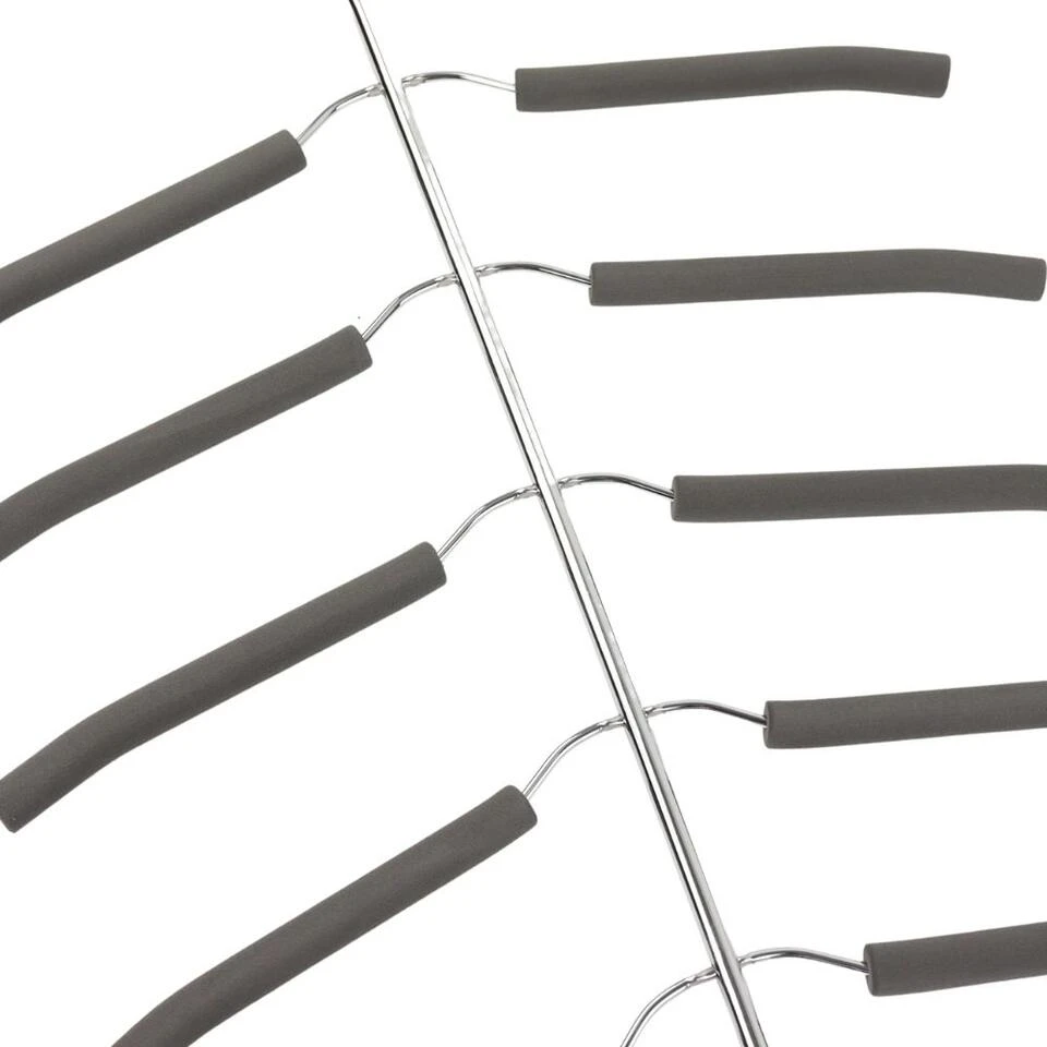 Orange85 Kledinghanger Voor 6 Shirts Zilverkleurig 56x36x1.5 Cm Metaal 6 Orange85 Kledinghanger Voor 6 Shirts Zilverkleurig 56x36x1.5 Cm Metaal - Afbeelding 4