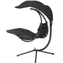 Tectake - Hangstoel Ligbed Maja - Zwart 8 Tectake - Hangstoel Ligbed Maja - Zwart -Tuinmeubel Winkel 1000086431 0102