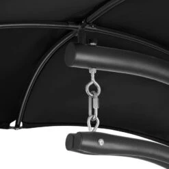 Tectake - Hangstoel Ligbed Maja - Zwart 9 Tectake - Hangstoel Ligbed Maja - Zwart -Tuinmeubel Winkel 1000086431 0103