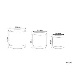 Beliani Mand BASIMA - Beige Katoen -Tuinmeubel Winkel 1000086717 0102