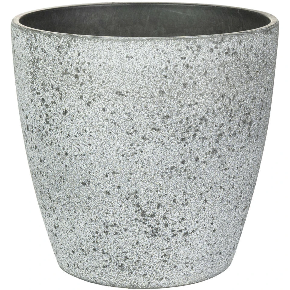 Ter Steege Bloempot/plantenpot - Buiten - Betongrijs - D19/H15 Cm 3 Ter Steege Bloempot/plantenpot - Buiten - Betongrijs - D19/H15 Cm