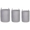 Beliani Mand ARCHA - Grijs Polyester 2 Beliani Mand ARCHA - Grijs Polyester -Tuinmeubel Winkel 1000087694