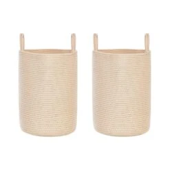 Beliani Mand SARYK - Beige Katoen