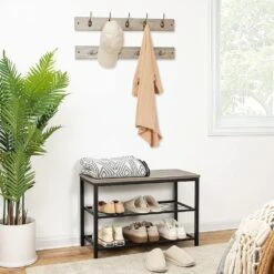 Ylumen Kapstok Set - 30 X46 Cm - Zwart Grijs -Tuinmeubel Winkel 1000088125 0101