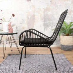 DS4U® Modo Rieten Lounge - Wicker - Zwart -Tuinmeubel Winkel 1000088186 0102