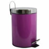 MSV Badkamer/toilet Pedaalemmer - Paars - 3 Liter - 17 X 25 Cm -Tuinmeubel Winkel 1000090143