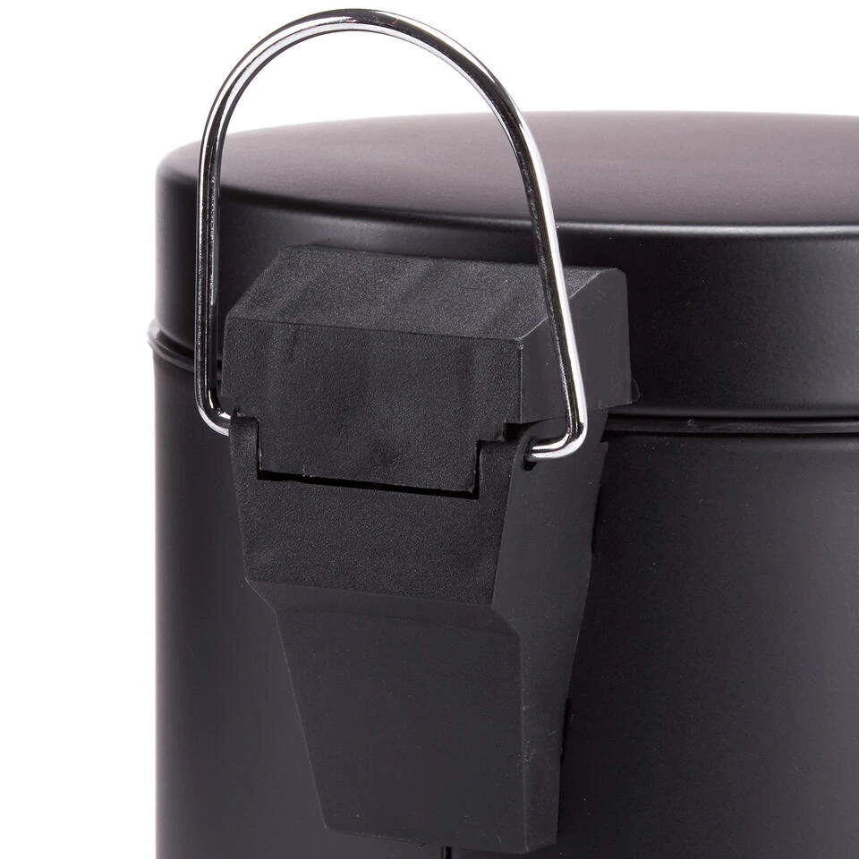 MSV Badkamer/toilet Pedaalemmer - Zwart - 5 Liter - 20 X 28 Cm 6 MSV Badkamer/toilet Pedaalemmer - Zwart - 5 Liter - 20 X 28 Cm - Afbeelding 4