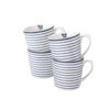 Laura Ashley Giftset 4 Bekers Candy Stripe 32 Cl. -Tuinmeubel Winkel 1000093078