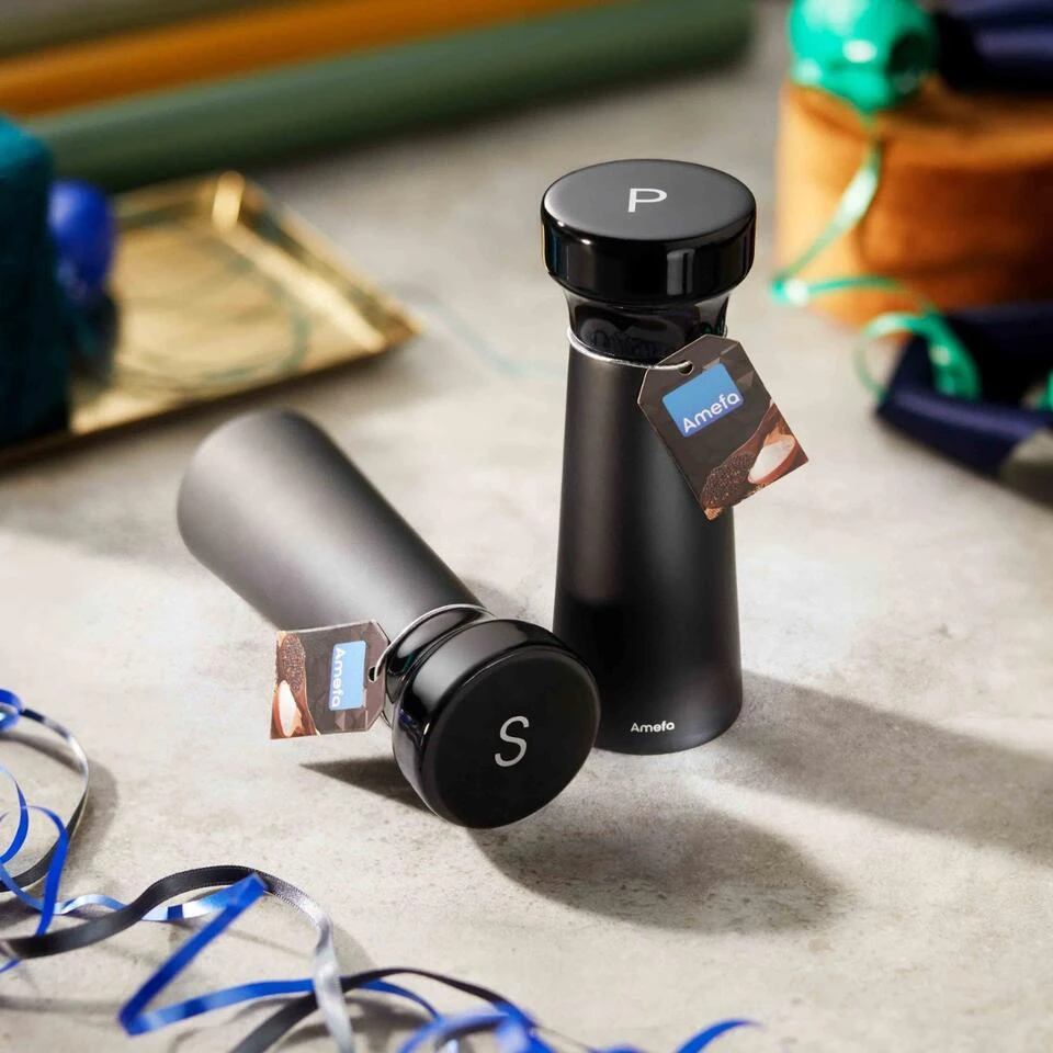 Amefa Modern - Peper- En Zoutmolenset - Zwart - 15 Cm 4 Amefa Modern - Peper- En Zoutmolenset - Zwart - 15 Cm - Afbeelding 2