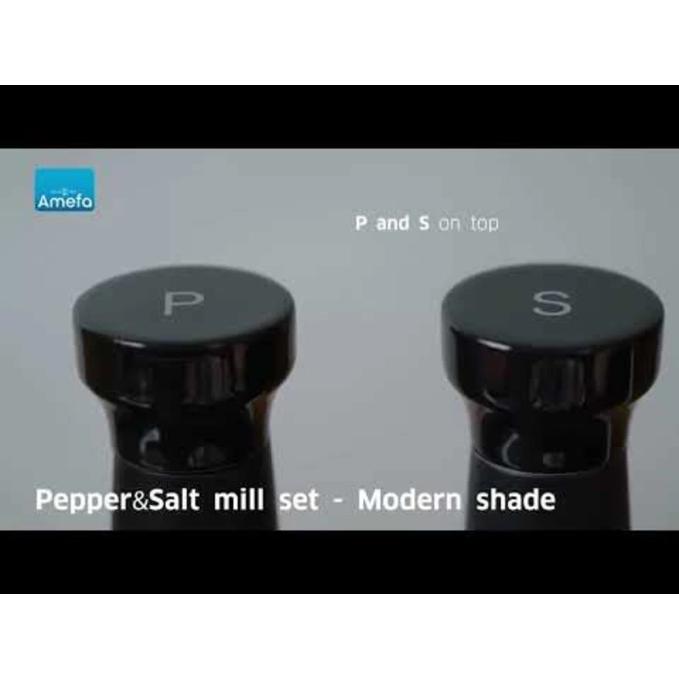 Amefa Modern - Peper- En Zoutmolenset - Zwart - 15 Cm 6 Amefa Modern - Peper- En Zoutmolenset - Zwart - 15 Cm - Afbeelding 4