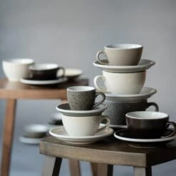 Egg Koffiekop Met Schotel - Set Van 2 - 150ml - Gunpowder 9 Egg Koffiekop Met Schotel - Set Van 2 - 150ml - Gunpowder -Tuinmeubel Winkel 1000093492 0103