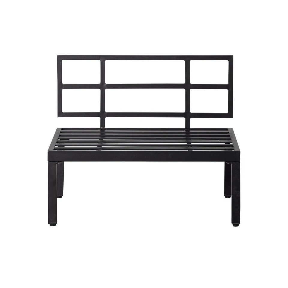WOOOD Loungebankje Buiten George - Aluminium - Zwart - 73x90x83 4 WOOOD Loungebankje Buiten George - Aluminium - Zwart - 73x90x83 - Afbeelding 2