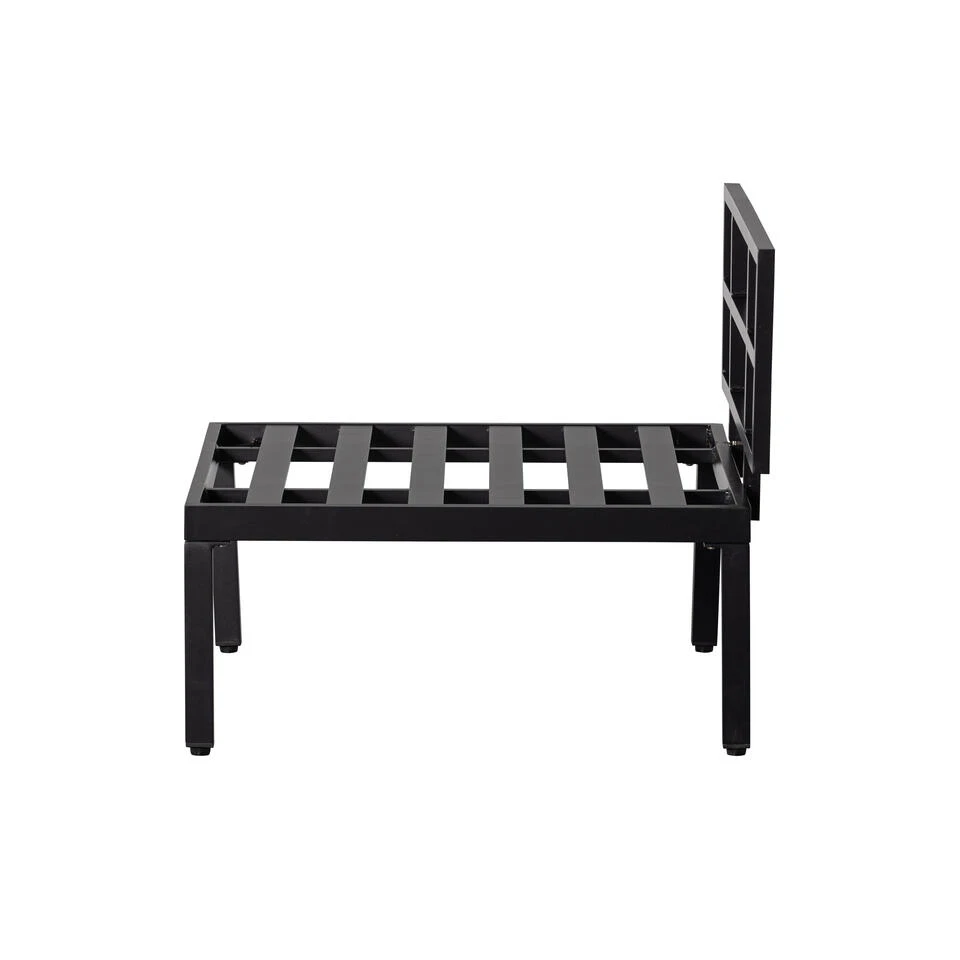WOOOD Loungebankje Buiten George - Aluminium - Zwart - 73x90x83 6 WOOOD Loungebankje Buiten George - Aluminium - Zwart - 73x90x83 - Afbeelding 4