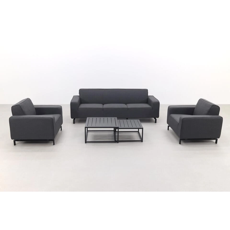 Boavista/Royalty Stoel-bank Loungeset - Sooty - 5-delig 5 Boavista/Royalty Stoel-bank Loungeset - Sooty - 5-delig - Afbeelding 3