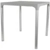 Bella Terrastafel - Kunststof - Grijs 2 Bella Terrastafel - Kunststof - Grijs -Tuinmeubel Winkel 1000094370