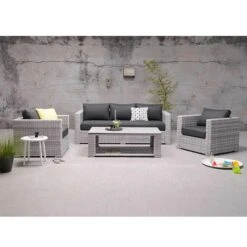 Garden Impressions Tennesee Loungeset 4-delig - Grijs 8 Garden Impressions Tennesee Loungeset 4-delig - Grijs -Tuinmeubel Winkel 1000095160 0103