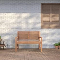 CLP Teakbank Halden 120 Cm 8 CLP Teakbank Halden 120 Cm -Tuinmeubel Winkel 1000095889 0102