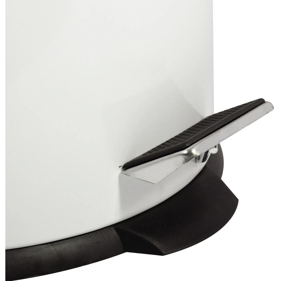 MSV Badkamer/toilet Pedaalemmer - Wit - 30 Liter - 29 X 63 Cm 6 MSV Badkamer/toilet Pedaalemmer - Wit - 30 Liter - 29 X 63 Cm - Afbeelding 4