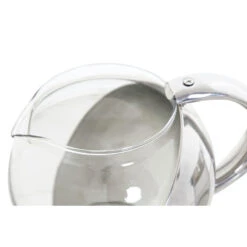 Items Theepot - Glas - RVS - 600 Ml - Met Filter En Handvat -Tuinmeubel Winkel 1000098281 0102