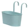 Decoris Plantenbak - Ophangbaar - Zink - Lichtblauw - 32 X 16 Cm -Tuinmeubel Winkel 1000099205