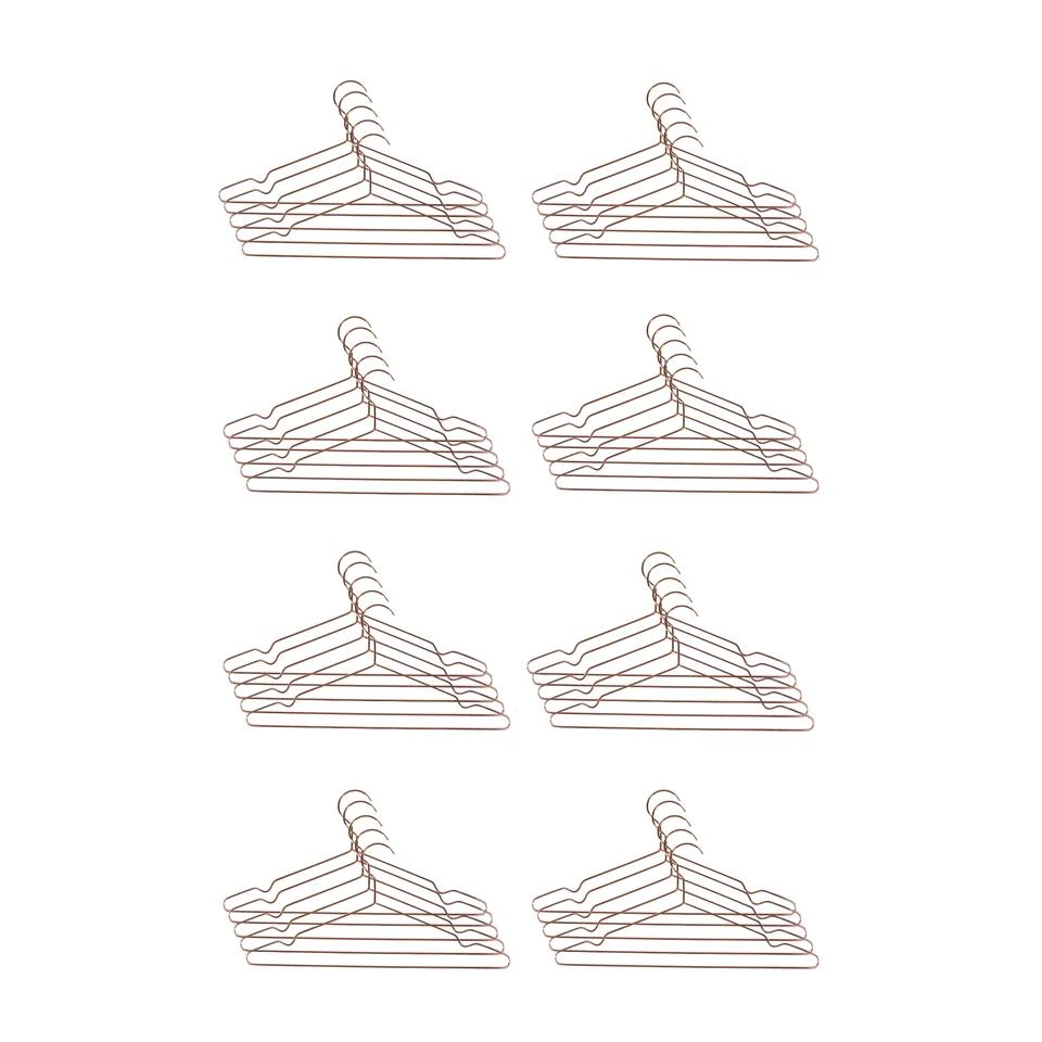 QUVIO Kledinghanger Set Van 40 - Metaal - Koperkleur 3 QUVIO Kledinghanger Set Van 40 - Metaal - Koperkleur