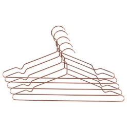 QUVIO Kledinghanger Set Van 30 - Metaal - Koperkleur -Tuinmeubel Winkel 1000099311 0102